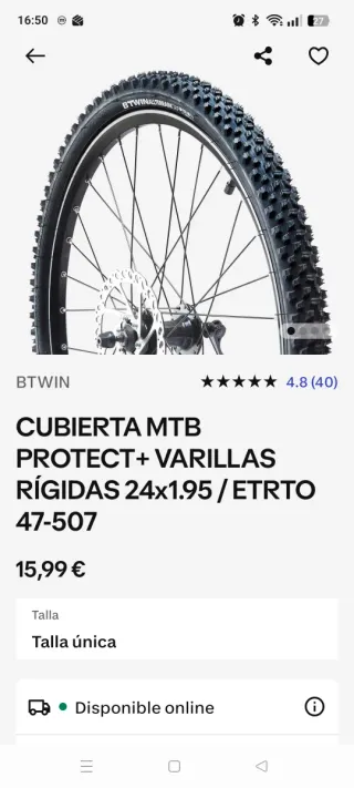 Cubierta MTB 24