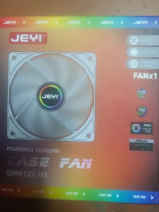 Gaming Ventilador JEYI 120mm RGB 2 UNIDADES