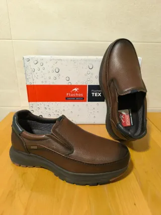 Zapatos Fluchos Piel Marrón Talla 39