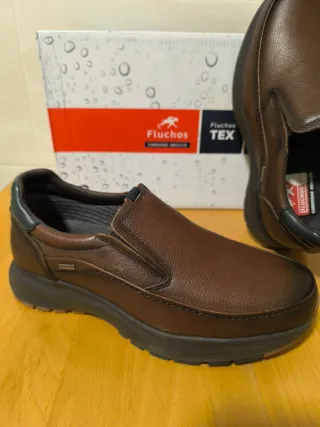 Zapatos Fluchos Piel Marrón Talla 39