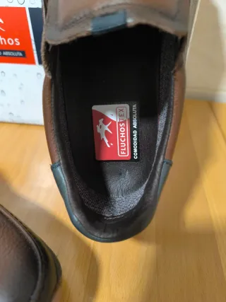 Zapatos Fluchos Piel Marrón Talla 39