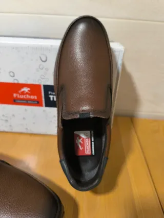 Zapatos Fluchos Piel Marrón Talla 39