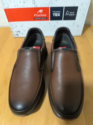 Zapatos Fluchos Piel Marrón Talla 39