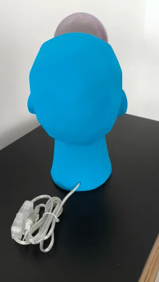 LÁMPARA CABEZA AZUL "ELECTRICO"  ILUMINACIÓN SPACE