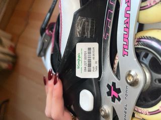 Patines en línea Tijuama rosas y blancos