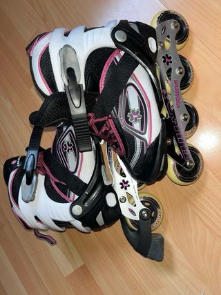 Patines en línea Tijuama rosas y blancos