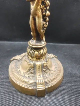 Candelabros de Bronce con Cristales