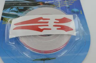 Doble franja perfil adhesivo cinta stripes ROJO