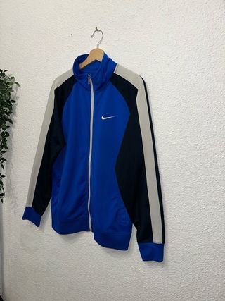 Chaqueta Nike Talla L Azul y Negro