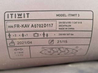 Kayak Hinchable ITIWIT 2/3 Plazas