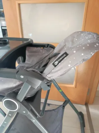 Trona plegable gris estrellas