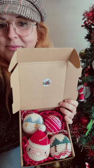 Adornos Navidad crochet. Hecho a mano (pack 4)