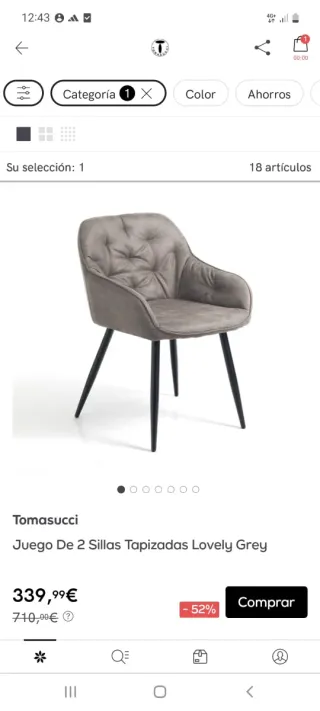 Sillas Tomasucci Beige/Marrón (4uds)