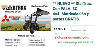 TRACTOR NUEVO 30CV MITSUBISHI + PALA por 11.900 €