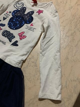 Vestitino Minnie Mouse Disney con gonna in tulle