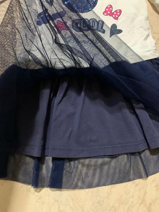 Vestitino Minnie Mouse Disney con gonna in tulle