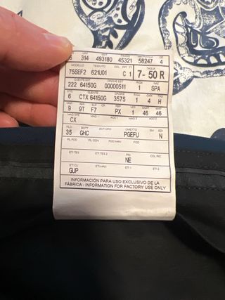 Pantalón Gucci Vestir Azul Marino