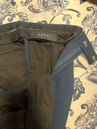 Pantalón Gucci Vestir Azul Marino