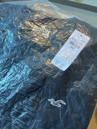 Camiseta Hollister Negra Logo