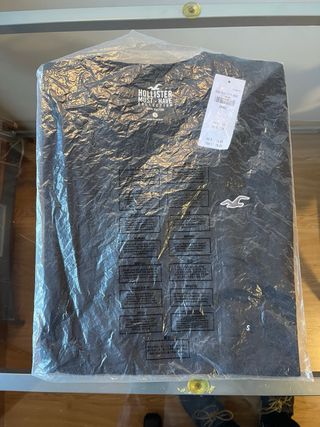 Camiseta Hollister Negra Logo