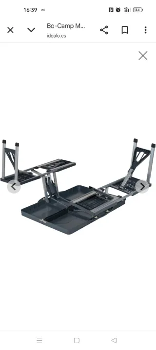 Mesa picnic plegable con 4 asientos