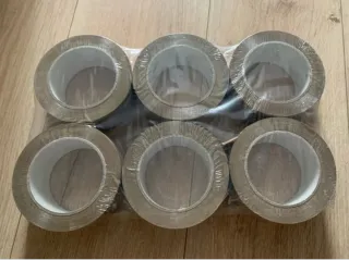 Pack 12 Rollos Cinta Adhesiva Aluminio