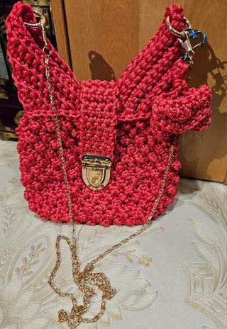 Borsa uncinetto fatta a mano