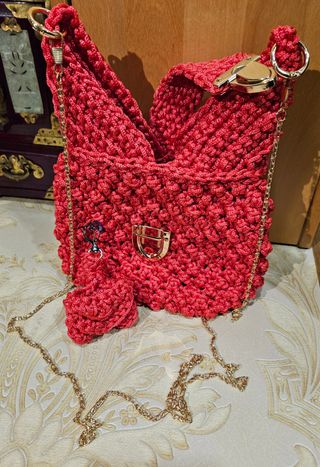 Borsa uncinetto fatta a mano