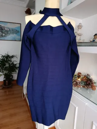 Vestido Guess Azul con Etiqueta