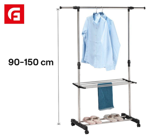 Perchero Burro Extensible con Estantes