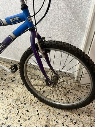 Bicicleta de Montaña Morada y Azul