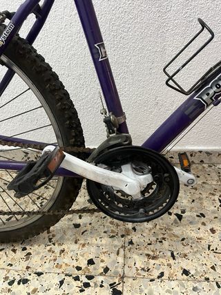 Bicicleta de Montaña Morada y Azul