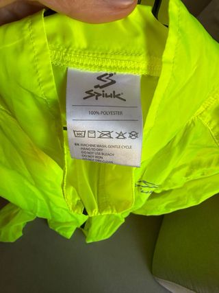 Cortavientos Ciclismo Running Amarillo Neón Spuik