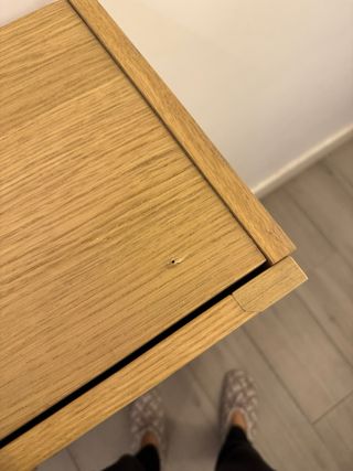 Librería Billy con puertas efecto roble