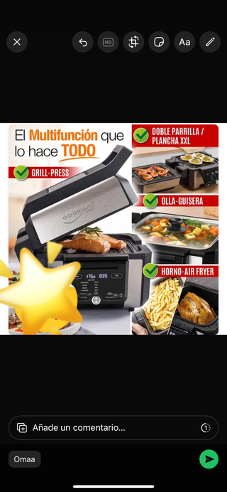 Freidora 6 en 1 Nueva