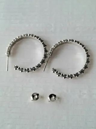 Orecchini Argento 800 a cerchio
