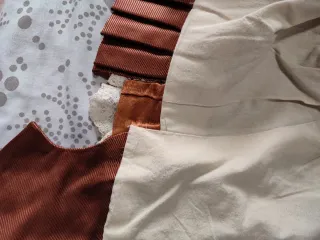 Vestido Fallera Marrón y Dorado