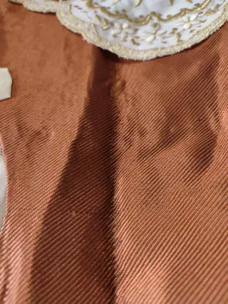 Vestido Fallera Marrón y Dorado