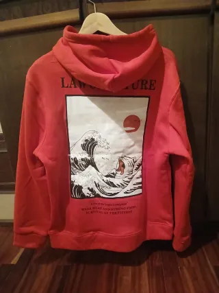 Sudadera polar roja con logo