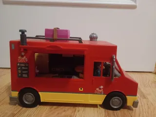 Playmobil Food Truck Del's  sin caja.