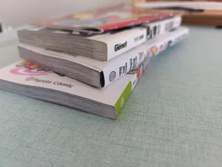 Lote de 4 mangas Naruto, Samurai8, Bleach, Pokemon