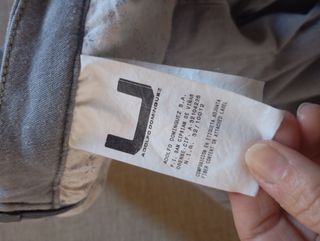 Falda midi cargo Adolfo Domínguez azul grisáceo