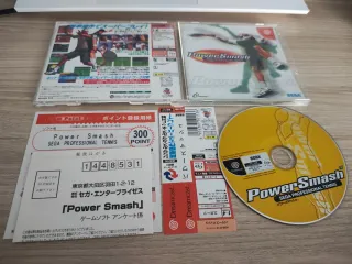 Power Smash tennis Sega Dreamcast Jap NTSC