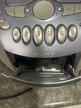Radio CD y caset Sony