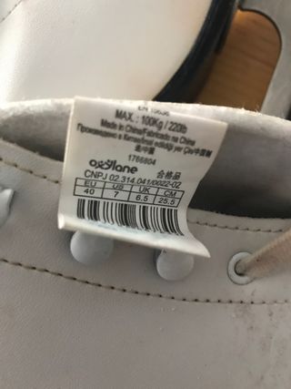 Botas de patinaje artístico talla 40