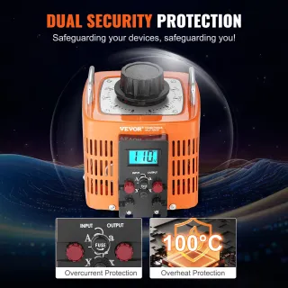 Trasformatore tensione 2000VA 6,6 Amp Regolatore