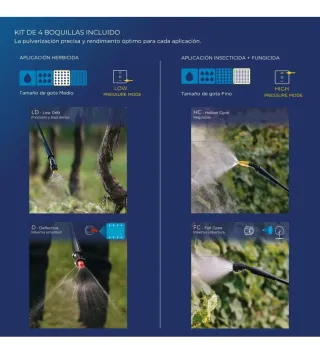 Pulverizador Eléctrico Matabi e15 LTC Batería