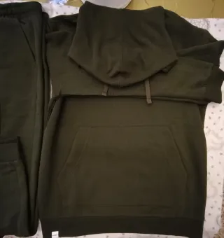 Tuta Felpata Sorbino Verde Oliva