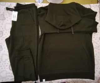 Tuta Felpata Sorbino Verde Oliva