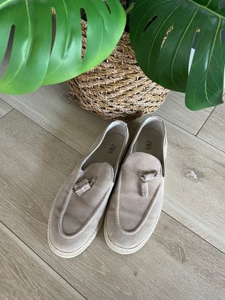 Mocasines Zara Hombre Beige